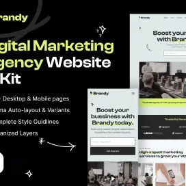Brandy Digital Marketing Agency Website Ui Kit